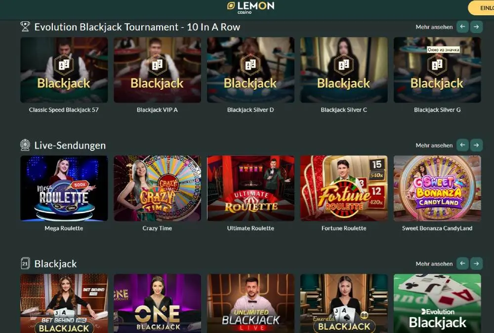 Online-Casino Lemon Casino.